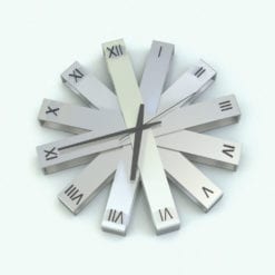 Revit Family / 3D Model - Wall Clock Modern Rendered in Revit