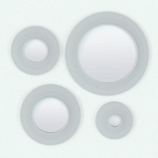 Revit Family / 3D Model - Wall Mirror Dots Variations