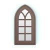 Revit Family / 3D Model - Wall Mirror Gothic Rendered in Revit