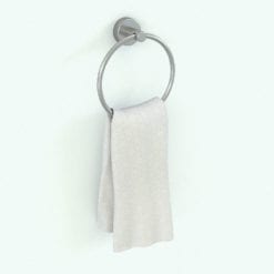 Revit Family / 3D Model - Wall Mounted Hand Towel Holder Round Rendered in Revit