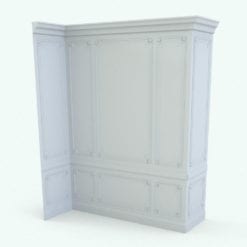 Revit Family / 3D Model - Wall Paneling 7 Perspective