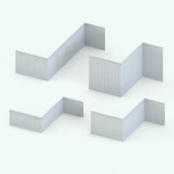 Revit Family / 3D Model - Wall Trim 1 Variations