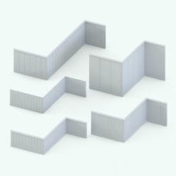Revit Family / 3D Model - Wall Trim 4 Variations
