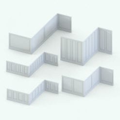 Revit Family / 3D Model - Wall Trim 7 Variations