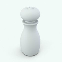 Revit Family / 3D Model - Wooden Salt and Pepper Shakers Perspective
