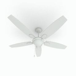 Revit Family / 3D Model - Ceiling Fan 1 Big Light Perspective 1