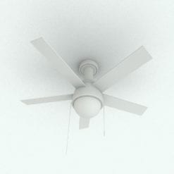 Revit Family / 3D Model - Ceiling Fan Modern 1 Perspective 1