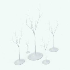 Revit Family / 3D Model - Coat Rack Tree Variations