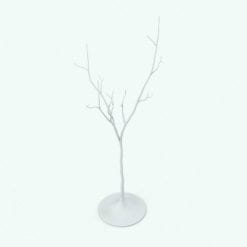 Revit Family / 3D Model - Coat Rack Tree Perspective