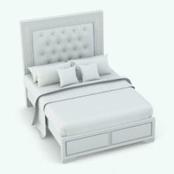 Revit Family / 3D Model - Elegant Bed Set Bed