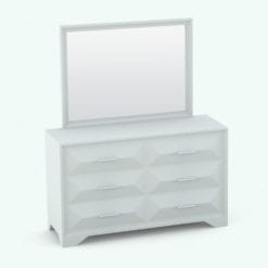 Revit Family / 3D Model - Pyramidal Drawers Bed Set Dresser