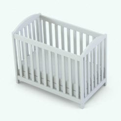 Revit Family / 3D Model - Rectangular Crib Set Crib