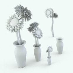 Revit Family / 3D Model - Sunflower Variations