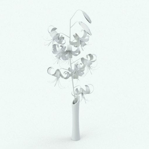 Revit Family / 3D Model - Tiger Lily Perspective