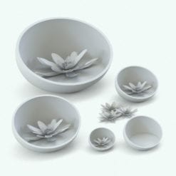 Revit Family / 3D Model - Water Lilies Variations