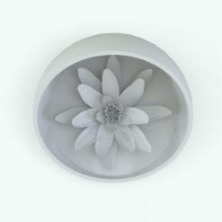 Revit Family / 3D Model - Water Lilies Top View