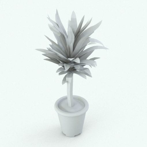 Revit Family / 3D Model - Yucca Perspective
