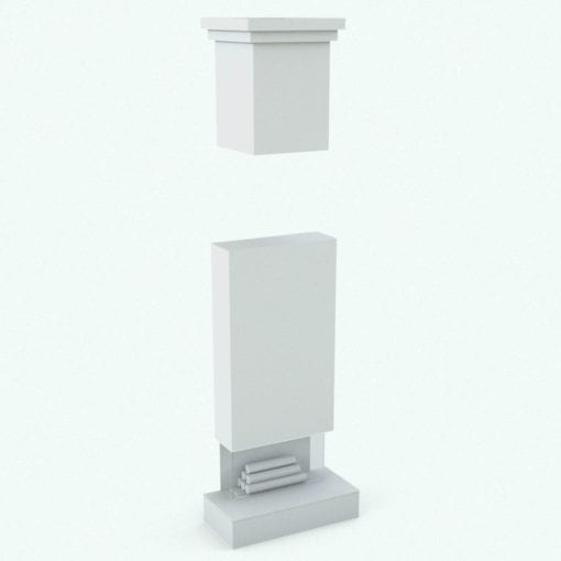 Revit Family / 3D Model - Glass Enclosed Fireplace Complete