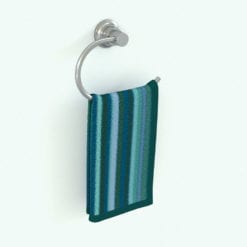 Revit Family / 3D Model - Wall Mounted Hand Towel Curve 1 Rendered in Revit