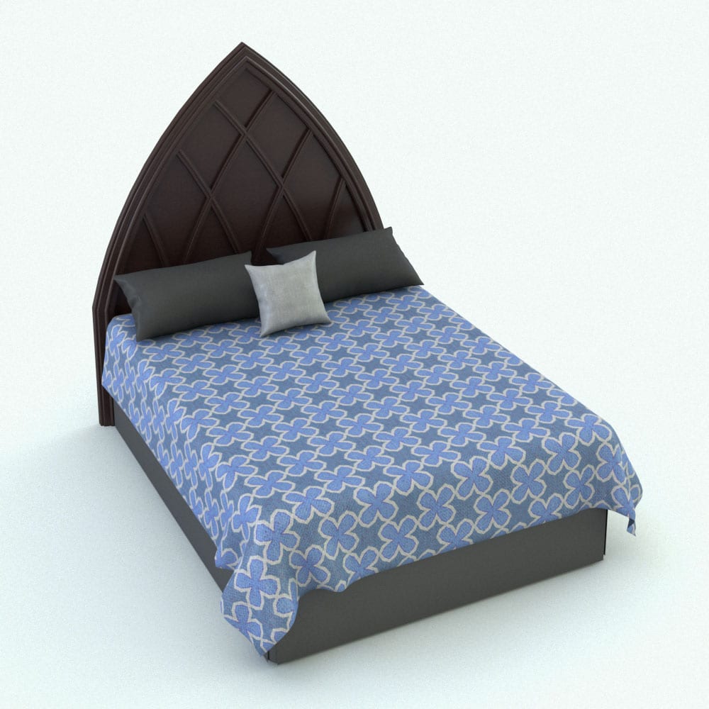 Revit Bed Blackbee3d, Gothic Queen Size Bed Frame