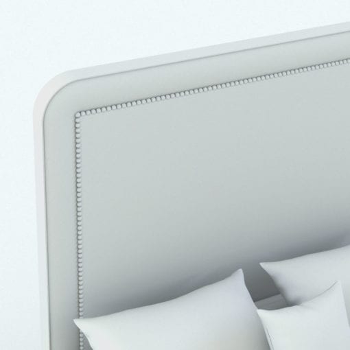 Revit Family / 3D Model - Bed With Modern Headboard 2 Detail