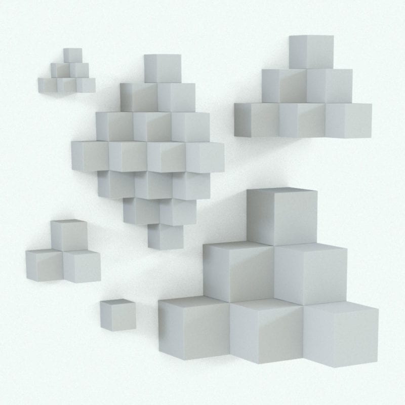 3D Model Decor - Corner Cubes | BlackBee3D | Get a Subscription