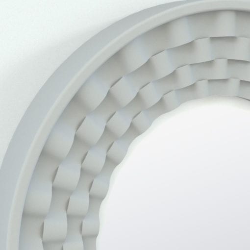 Revit Family / 3D Model - Wall Mirror Waves 2 Detail