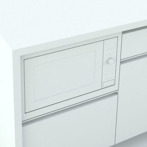 Revit Family / 3D Model - Open Concept Kitchen Detail 2
