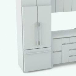 Revit Family / 3D Model - Open Concept Kitchen Detail 5