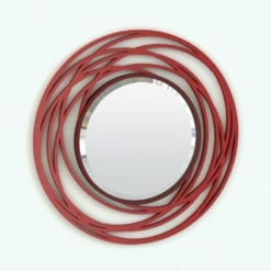 Revit Family / 3D Model - Wall Mirror Circles Rendered in Revit