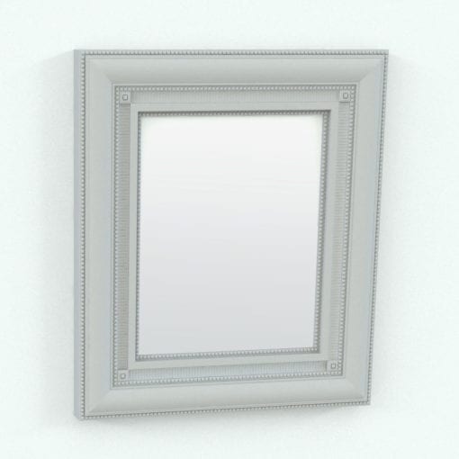 Revit Family / 3D Model - Wall Mirror or Picture Frame Perspective