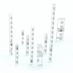 Revit Family / 3D Model - Rectangular Elevator Variations