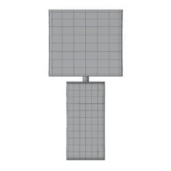 Revit Family / 3D Model - Leather Square Lamp Front View