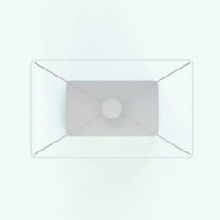 Revit Family / 3D Model - Leather Square Lamp Top View