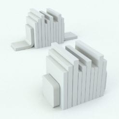 Revit Family / 3D Model - Modern Bookends Perspective