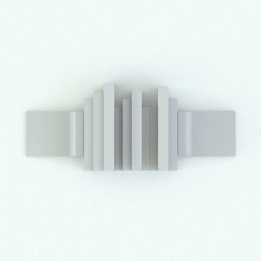 Revit Family / 3D Model - Modern Bookends Top View