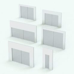 Revit Family / 3D Model - Window SLW E1b Variations