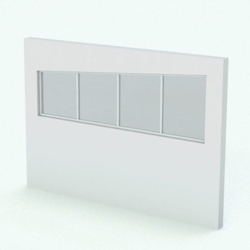 Revit Family / 3D Model - Window SLW E4 Perspective