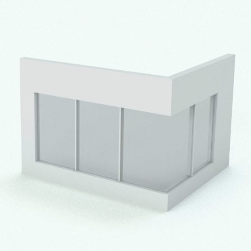 Revit Family / 3D Model - Window SLW E6 Perspective