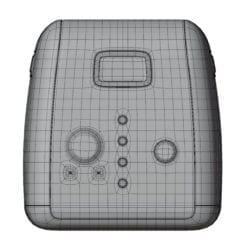 Revit Family / 3D Model - Red Toaster Front View