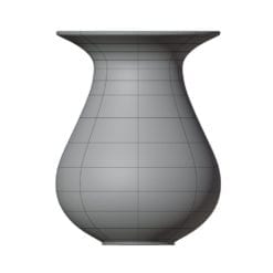 Revit Family / 3D Model - Classic Flower Vase Front/Side View