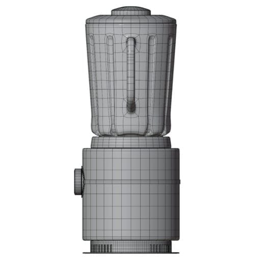 Revit Family / 3D Model - Cylindrical Blender Side View