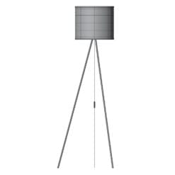 Revit Family / 3D Model - Minimalistic Tripod Standing Lamp Front View