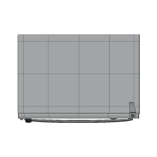 Revit Family / 3D Model - Refrigerator With Bottom Freezer Top View