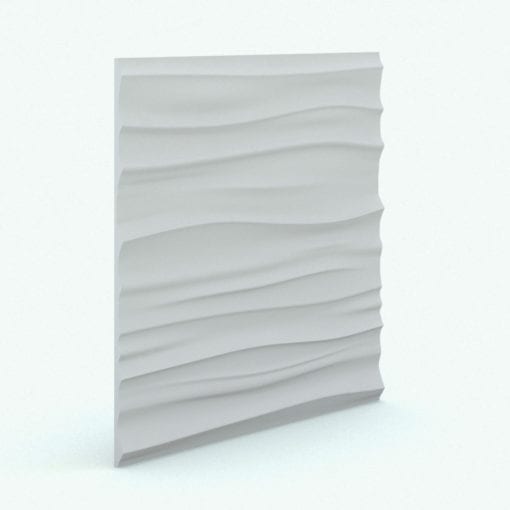 Revit Family / 3D Model - Curved Wall Panels Individual Panel