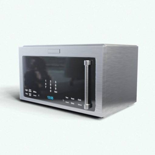 Revit Family / 3D Model - Microwave 3 Rendered in Vray