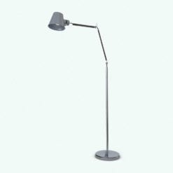 Revit Family / 3D Model - Modern Standing Lamp Rendered in Vray