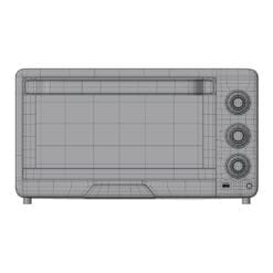 Revit Family / 3D Model - Toaster Oven Front View