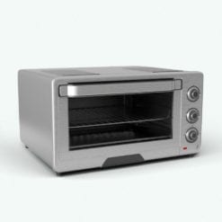 Revit Family / 3D Model - Toaster Oven Rendered in Vray