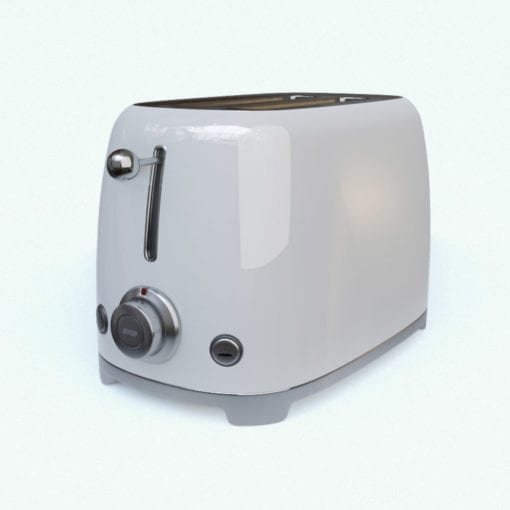 Revit Family / 3D Model - Vintage Toaster Rendered in Vray